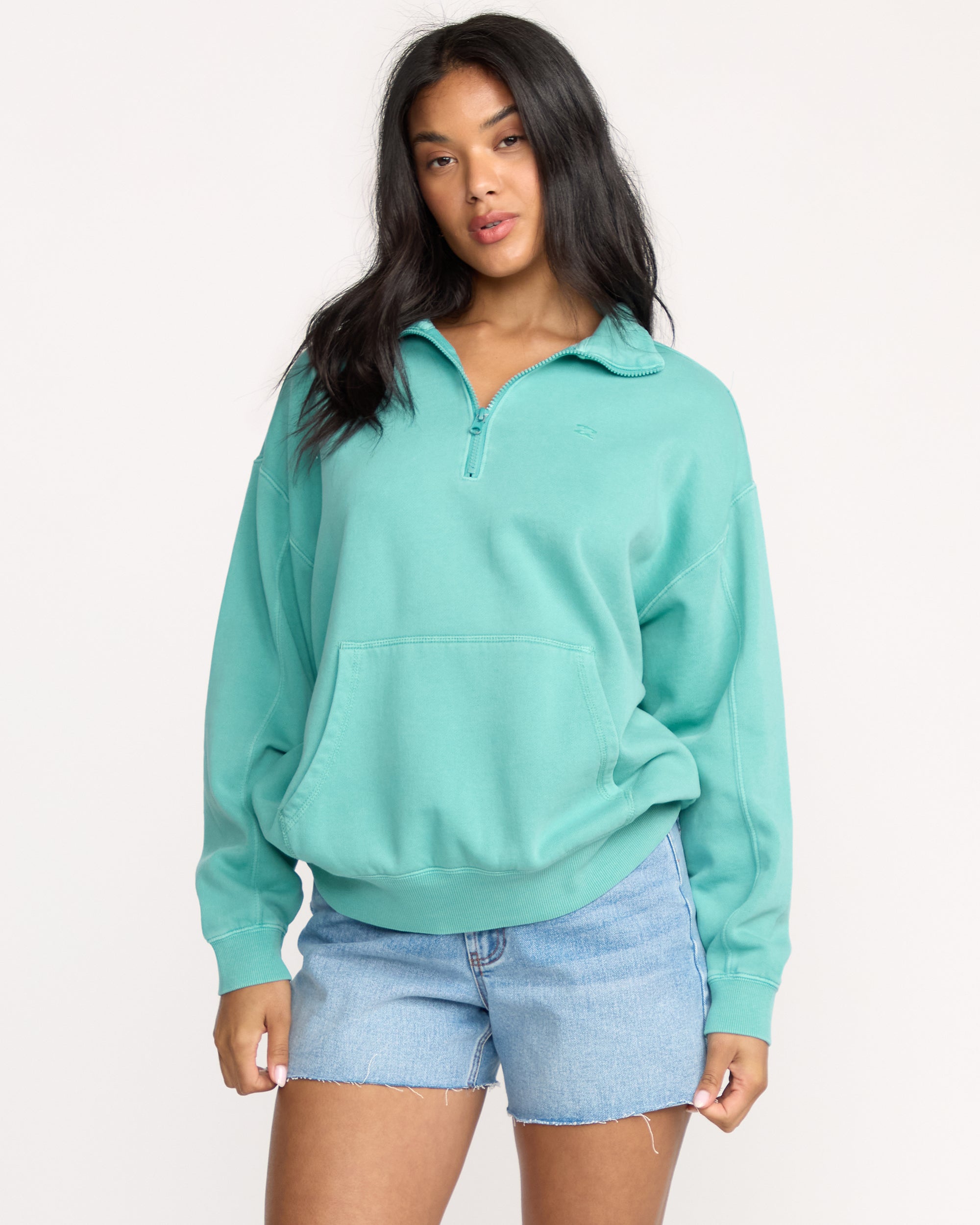 Hula Half Zip Sweatshirt - Blue Bird | Billabong