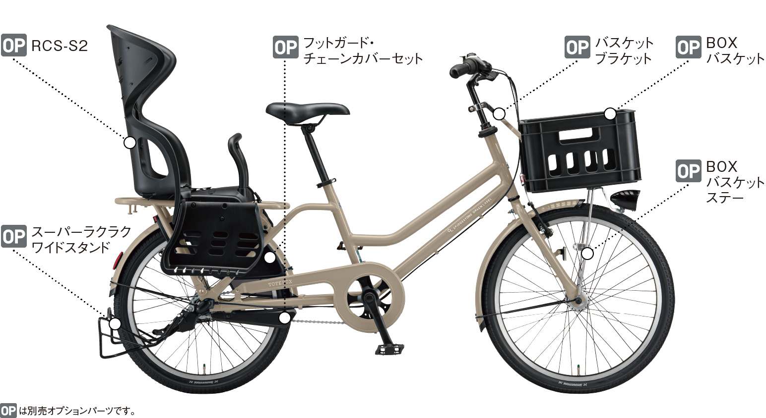 トートボックス | ブリヂストン グリーンレーベル | 自転車