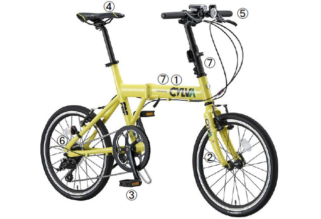 都市生活をアクティブに変える “ミニベロ折りたたみ自転車” 「CYLVA