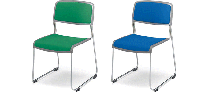 コクヨ CK-890（890 Series）スチール脚 肘なしチェアー 布張り CK-M890JAN