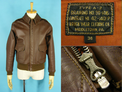 EASTMAN イーストマン A-2 フライトジャケット ROUGH WEAR 実名復刻