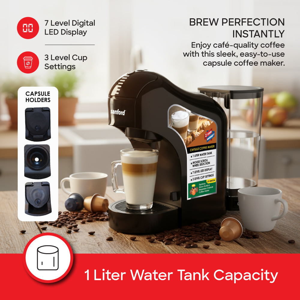 Shop Sanford 1400W 3-in-1 Capsule Coffee Maker with High Pressure