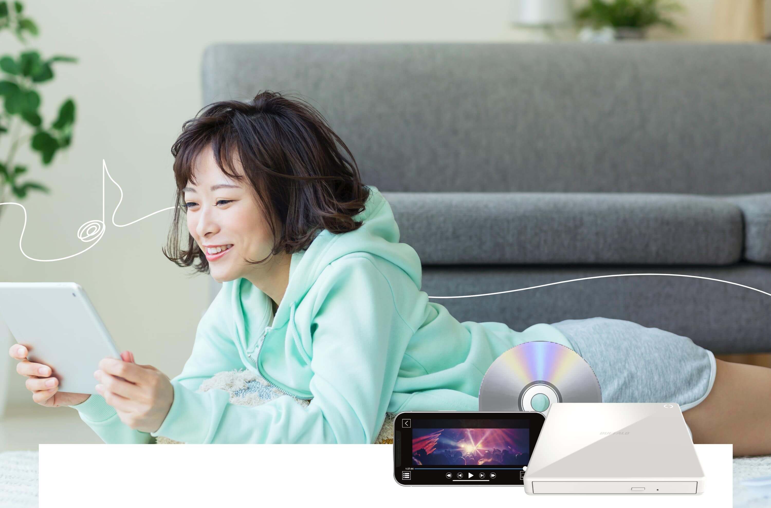 スマホ・タブレットでDVDを見られるDVDプレーヤー/CDレコーダー