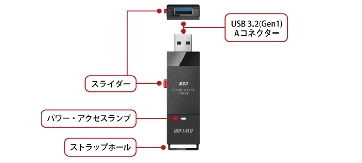 SSD-PUT250U3-BKC : 外付けSSD | バッファロー