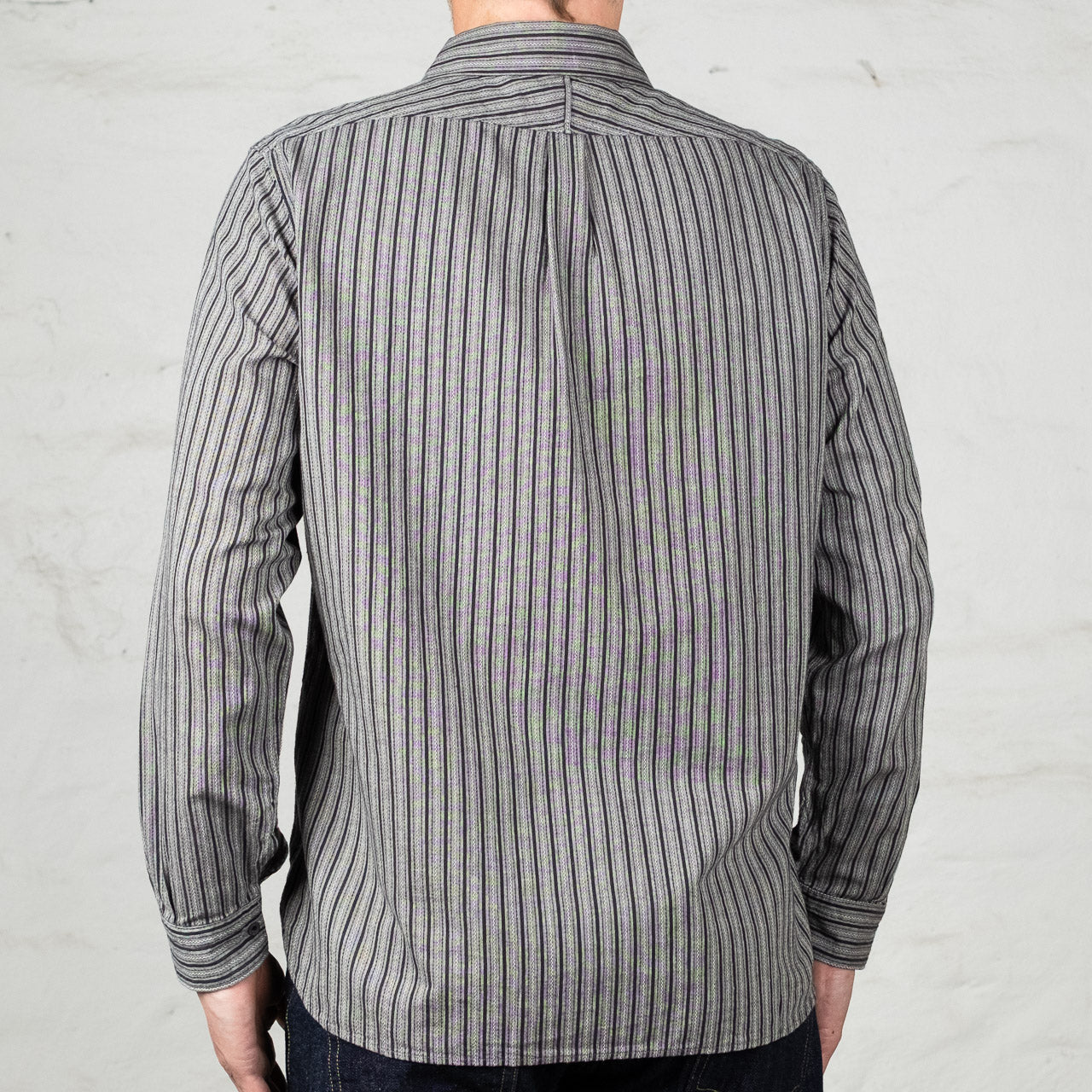 Classic Stripe Work Shirt Gray