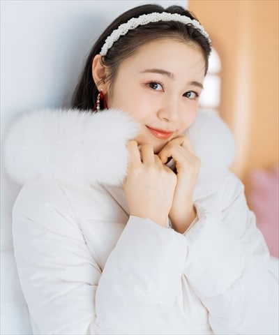 ファー付きショートダウン