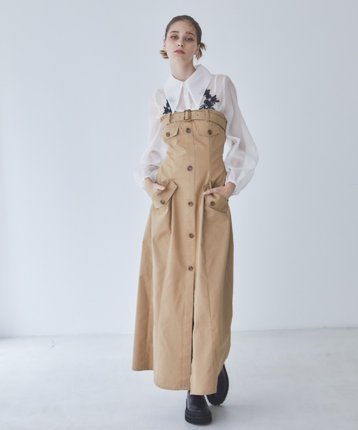 バストベルトベアワンピース(S ベージュ): REDYAZEL｜公式オンライン