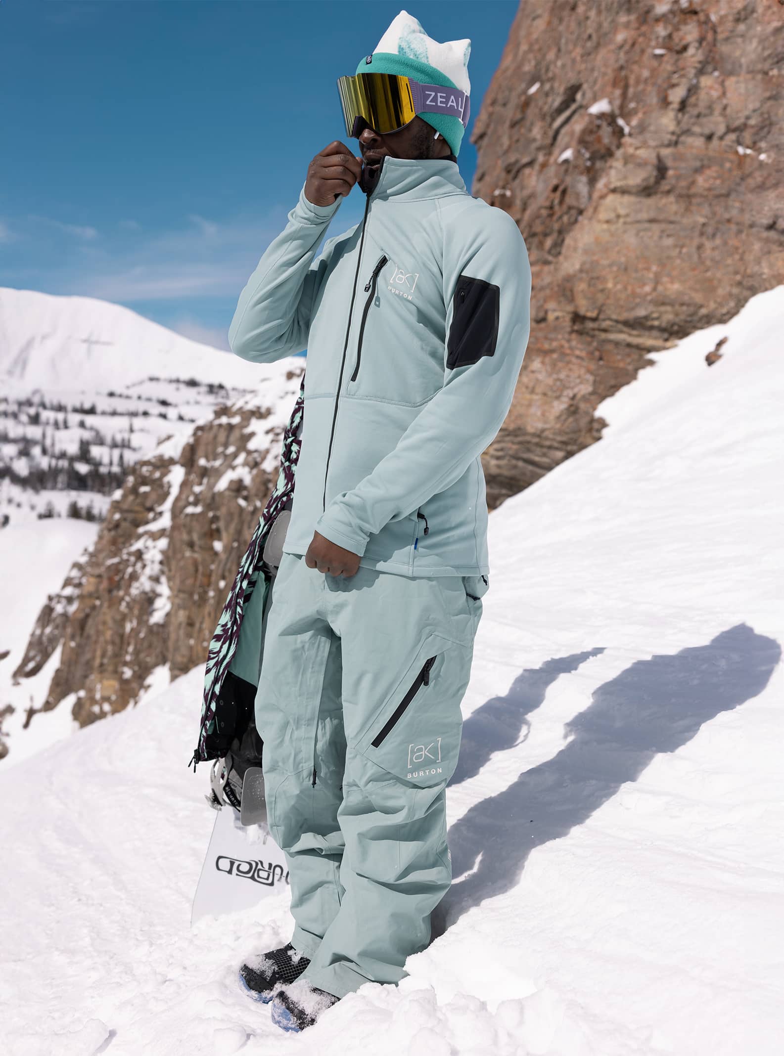 メンズ Burton [ak] ベイカー ストレッチ フルジップ フリース シャツ