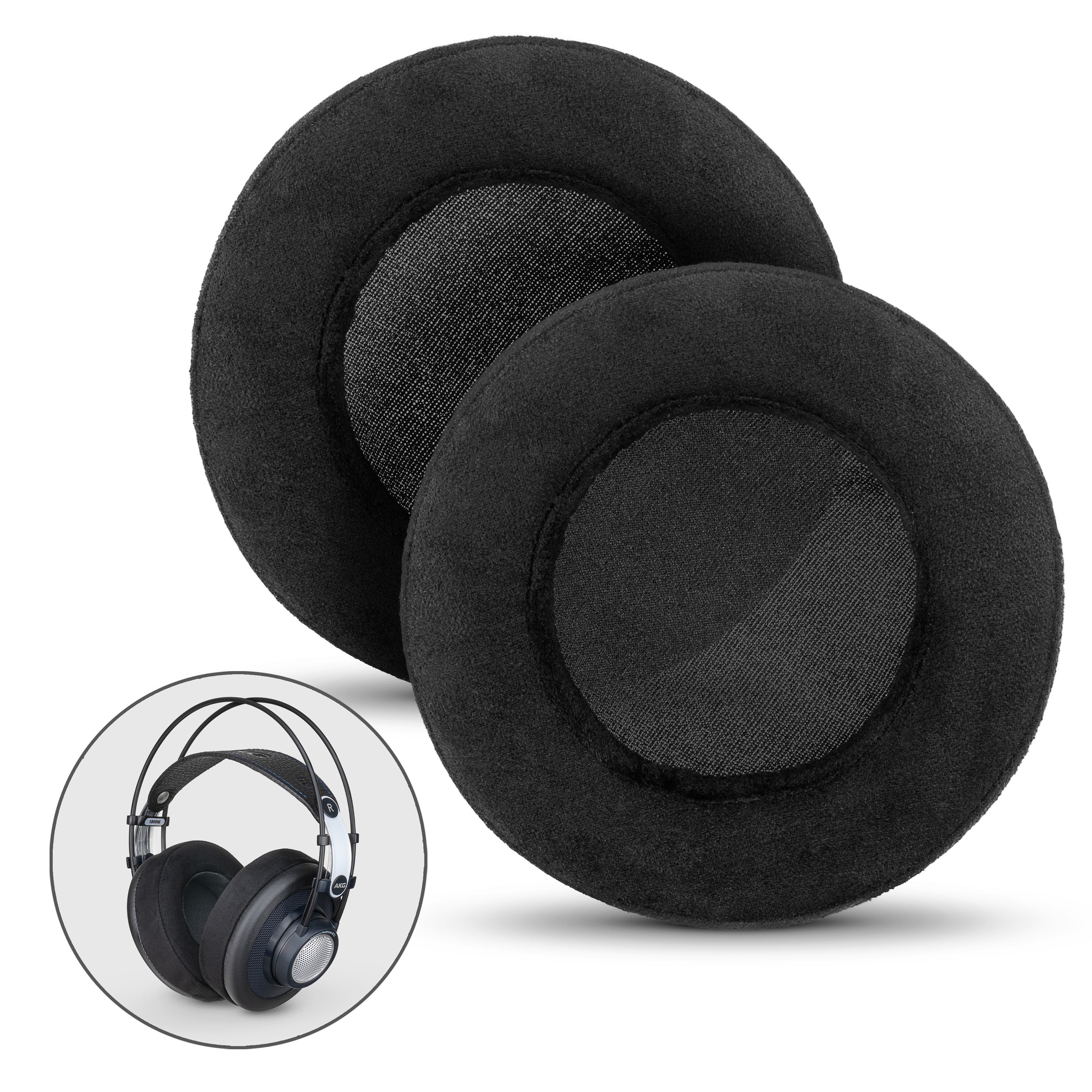 Headphone Memory Foam Earpads - XL Size - Micro Suede - Brainwavz