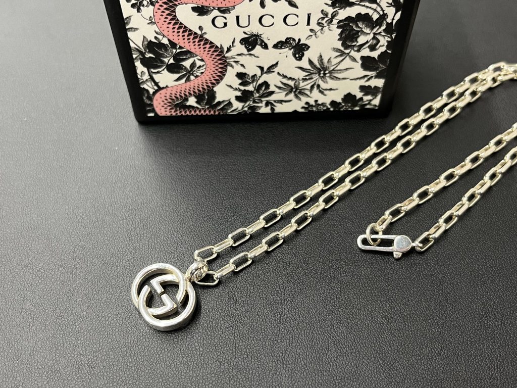 GUCCI グッチ インターロッキングG ネックレス シルバー925 高価買取