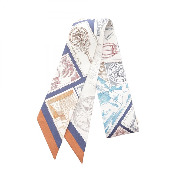 エルメス(HERMES)エルメス ツイリー フォーブルの切手愛好家 スカーフ