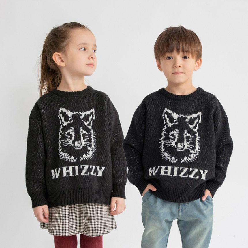 マシンウォッシャブル】アニマルアソートニット 2025秋冬 ｜子供服