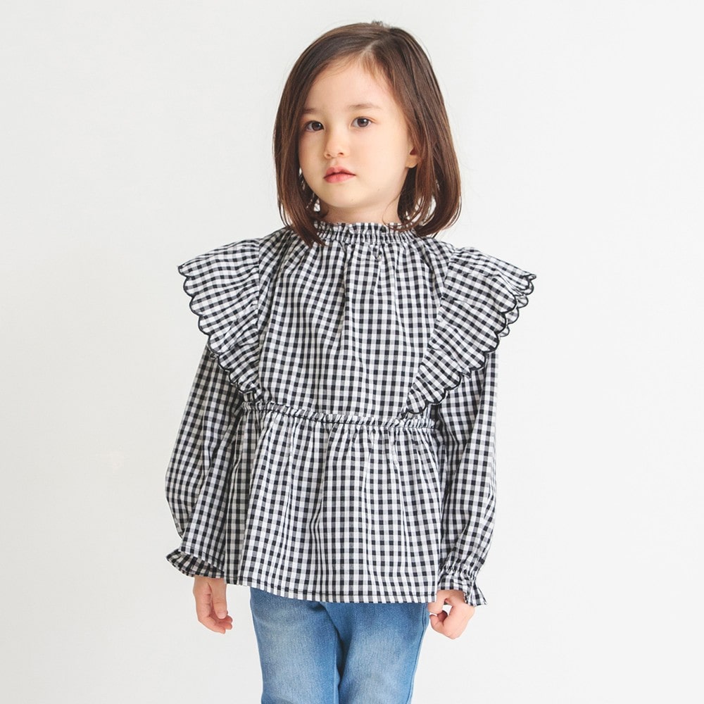 プチレディ】スカラップ刺しゅうフリルチュニック ｜子供服&ベビー服