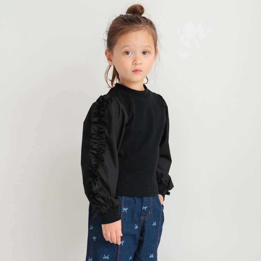 袖フリル長袖Tシャツ 2025春夏 ｜子供服&ベビー服 ブランシェス 公式