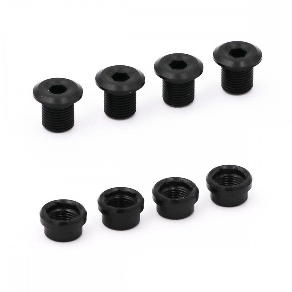 RENNEN INFINITY CHAINRING AL BOLTS 4PCS Color Black Bolt Length