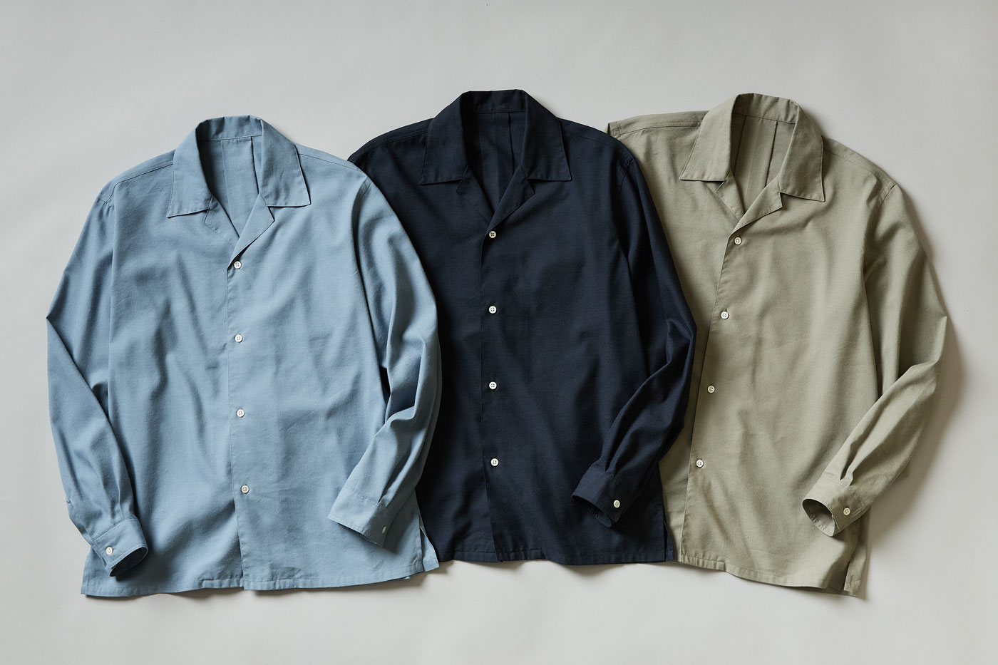春夏シーズンに特化したオープンカラーシャツが誕生！｜ブリティッシュ