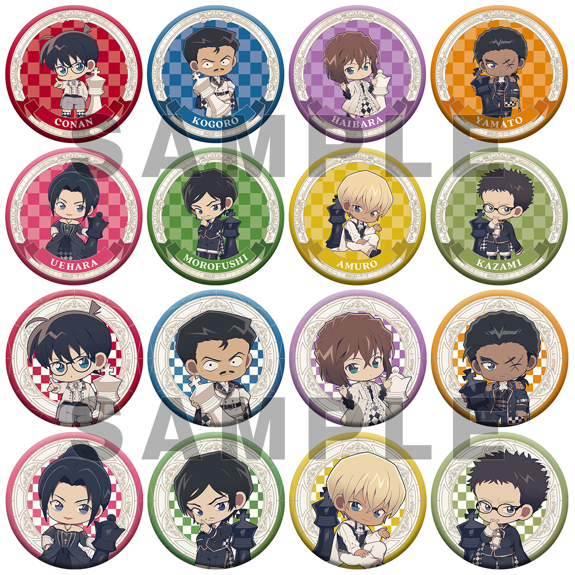 名探偵コナン トレーディング缶バッジ チェスVer. | グッズ| 株式会社