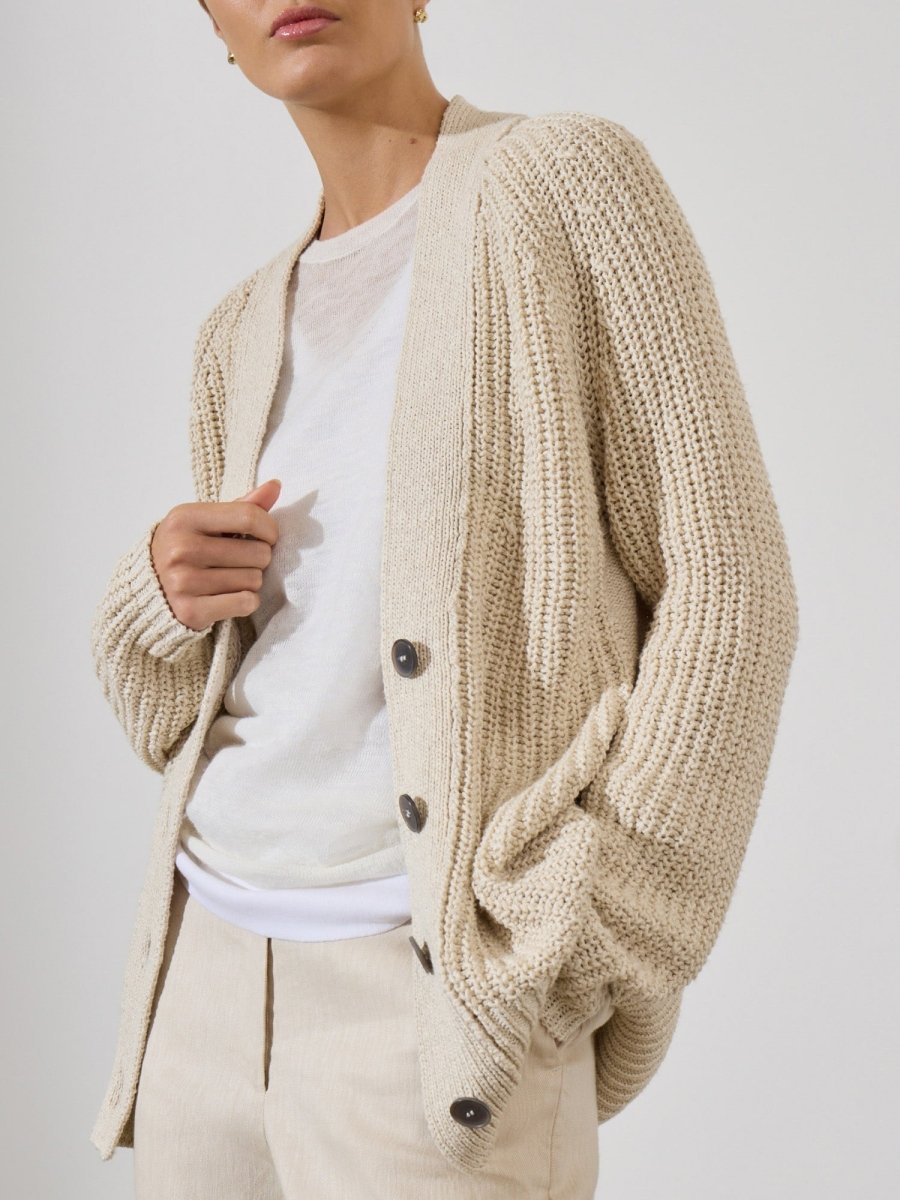 Women's Jen Cardigan in Beige