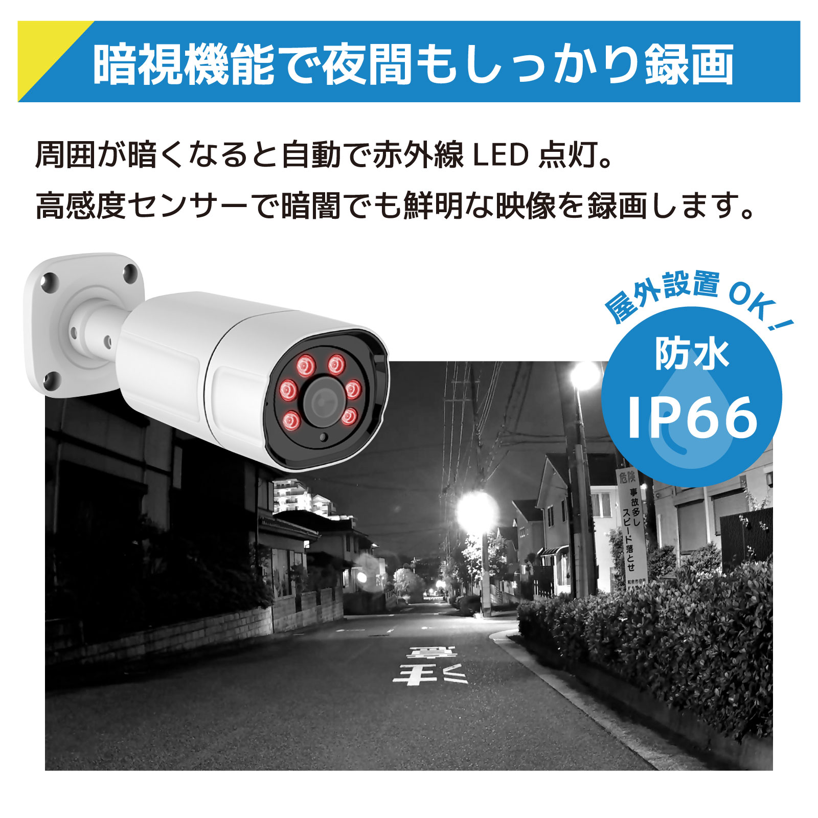 300万画素カメラ4台LCD10インチ録画機一体型セット【HDD 1TB】 - 株式