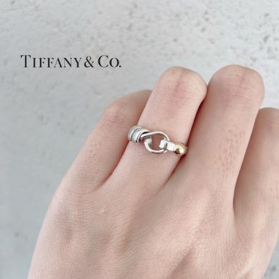 Tiffany＆Co.（ティファニー）フック＆アイリング SV／K18ゴールド