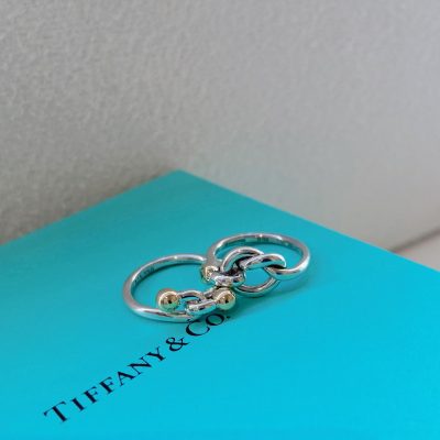 Tiffany＆Co.（ティファニー）ラブノットリング SV／K18ゴールド｜新潟