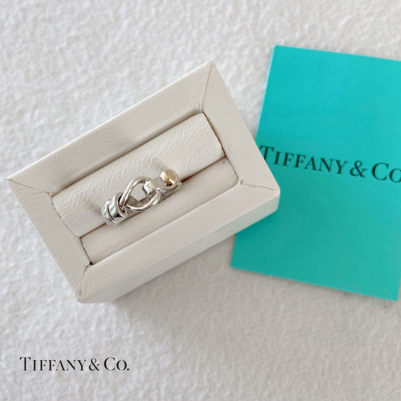 Tiffany＆Co.（ティファニー）フック＆アイリング SV／K18ゴールド