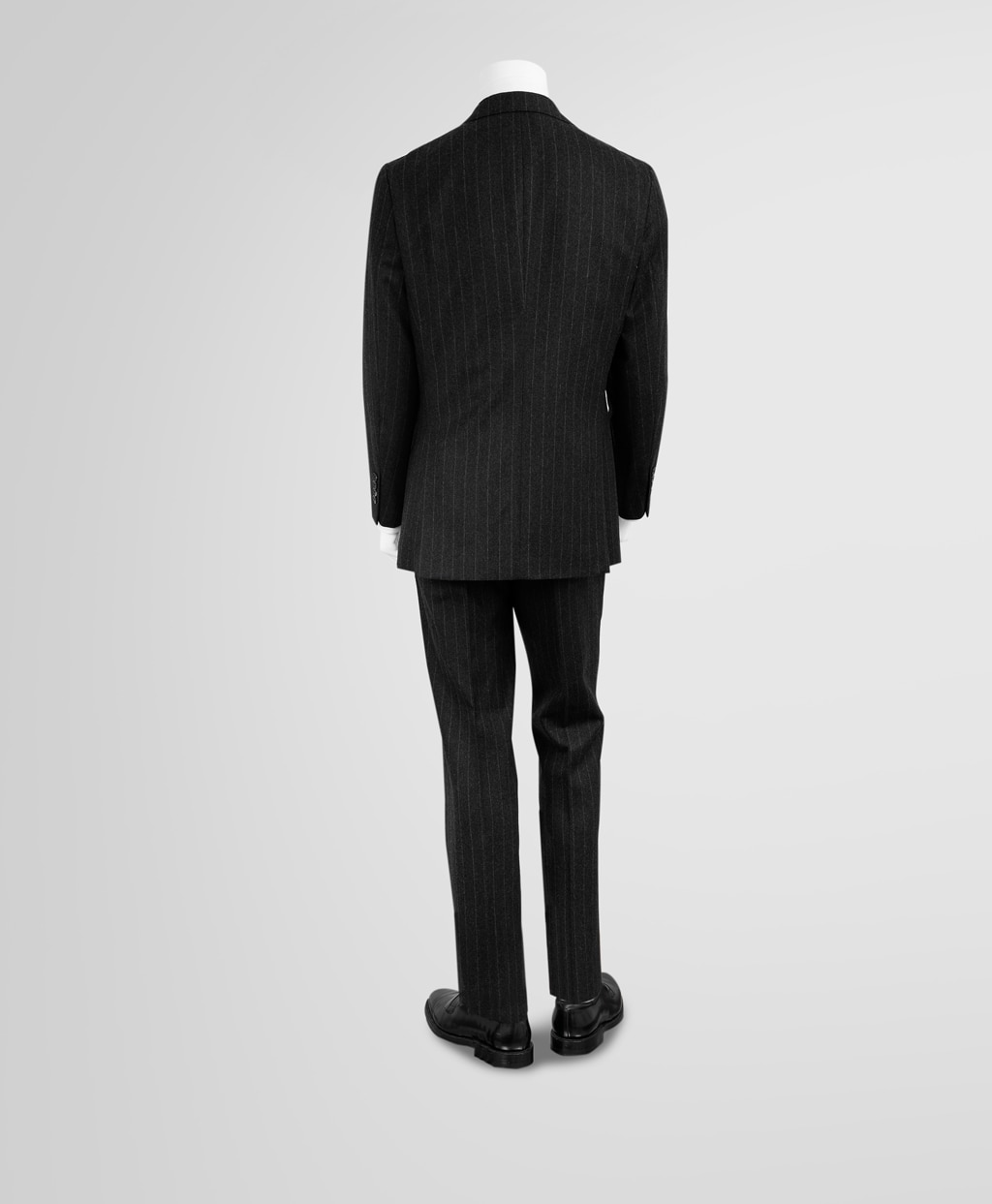 ウールフランネル ストライプ 段返り3釦スーツ TOKYO model | Brooks