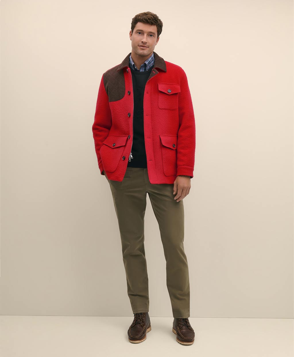 ウール／ナイロン カセンティーノ ハンティングジャケット | Brooks