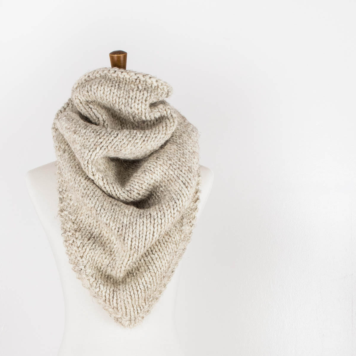 Dandy Triangle Shawl Bandana Scarf Knitting Pattern : Brome Fields