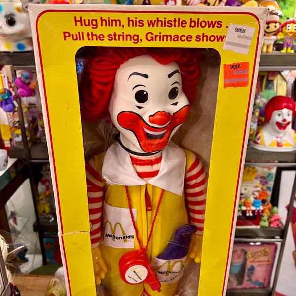 マクドナルド【ロナルドマクドナルド】笛吹きドール 箱入り アメリカ版