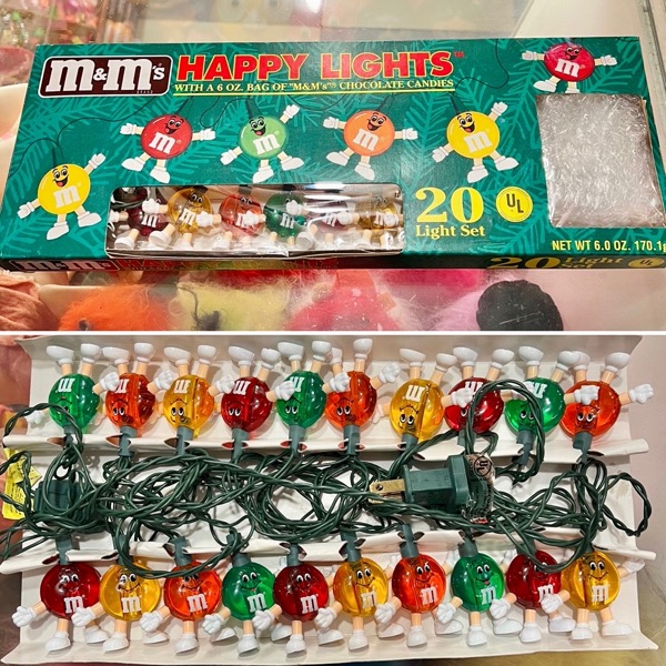 m&m's エムアンドエムズ ホリデー ハッピーライト 20連ストリング