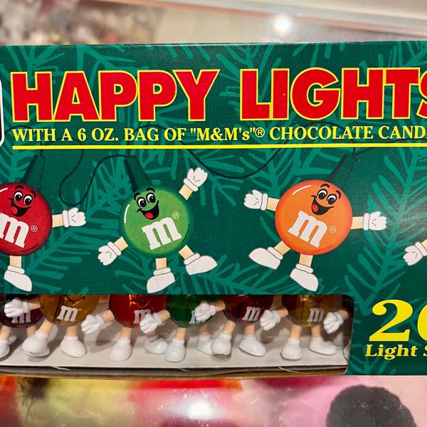 m&m's エムアンドエムズ ホリデー ハッピーライト 20連ストリング