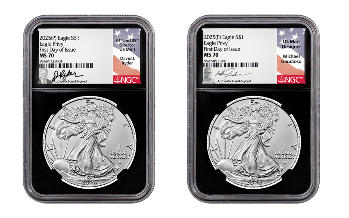 2025-W $1 1-oz Burnished Silver Eagle NGC MS70 First Releases w