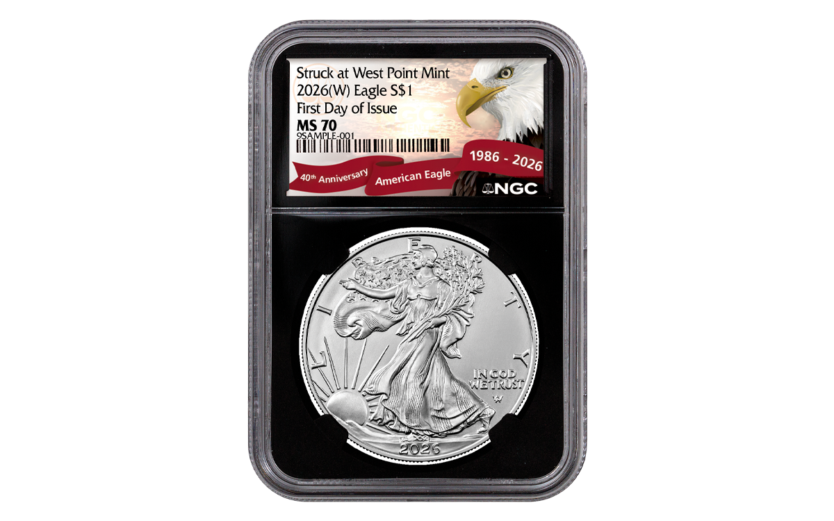 2024(W) $1 1-oz Silver American Eagle Struck at West Point NGC