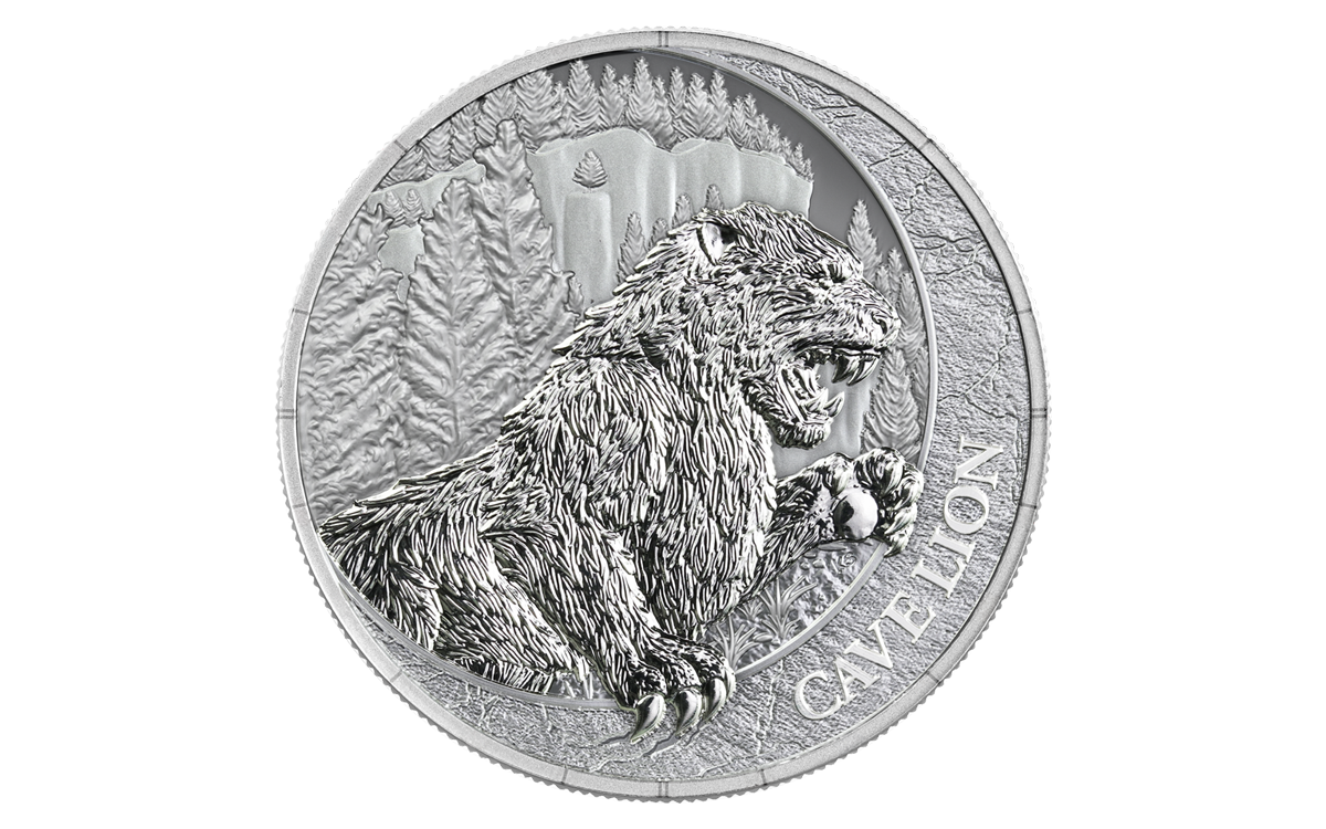 2022 Fiji $1 1-oz Silver Welsh Dragon Ultra High Relief Antiqued