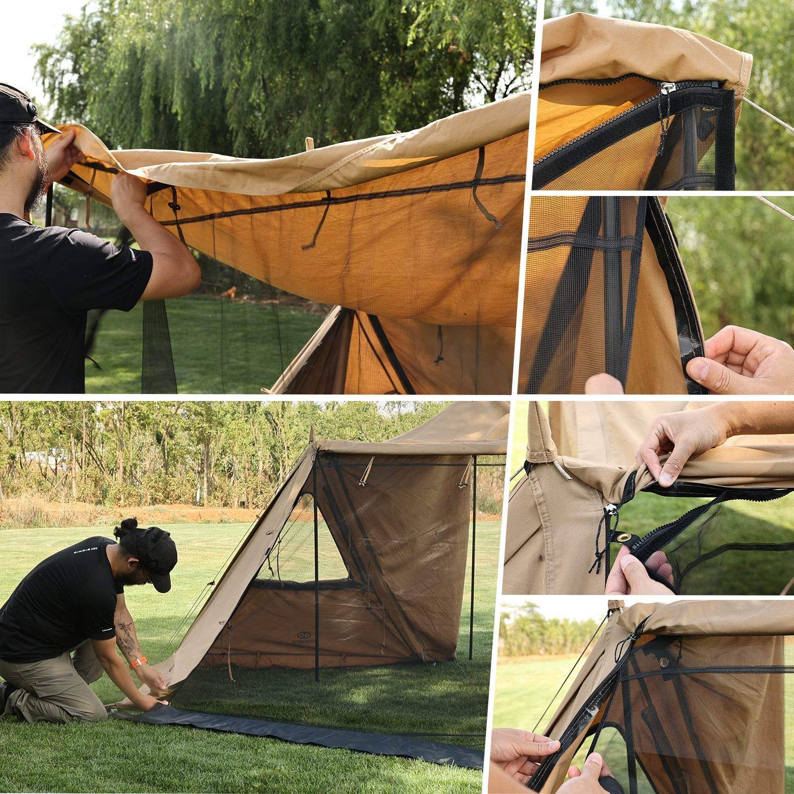 タイムセール中】GOGlamping G・G PUP 2.0パップテント専用メッシュ幕