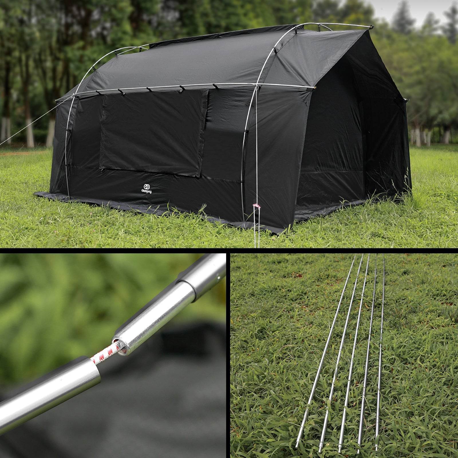 タイムセール中】GOGlamping カヌー自立式トンネルテント