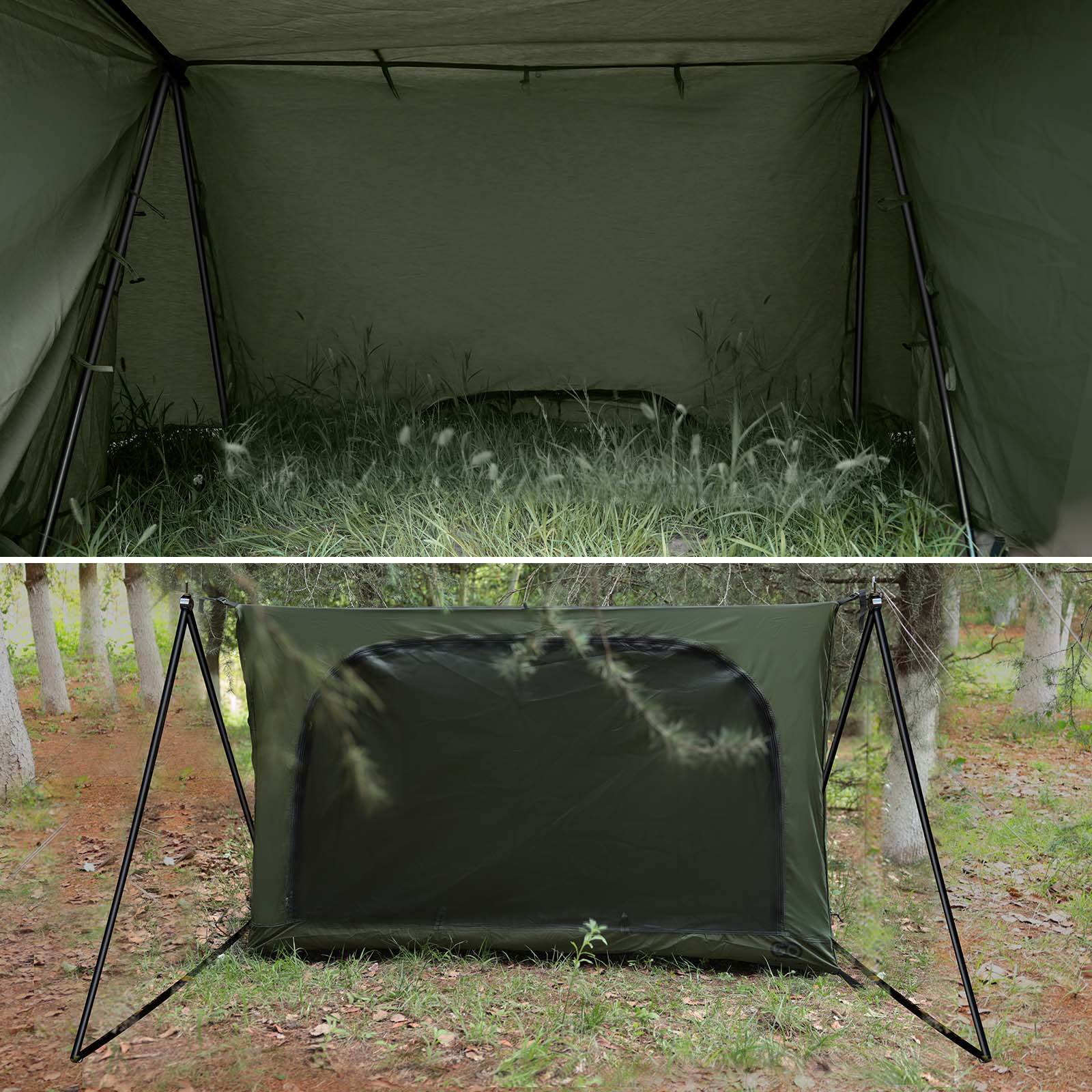 タイムセール中】G・G PUP/2.0パップテント専用の二又ポールと横接続