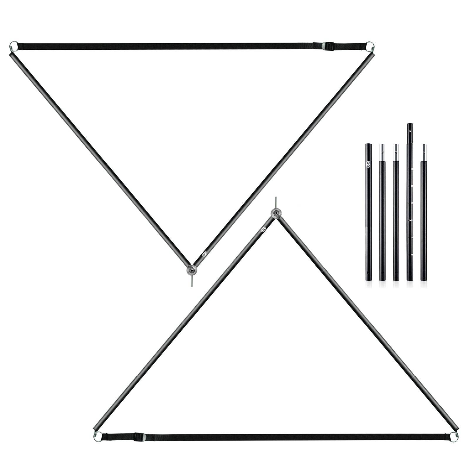 タイムセール中】G・G PUP/2.0パップテント専用の二又ポールと横接続