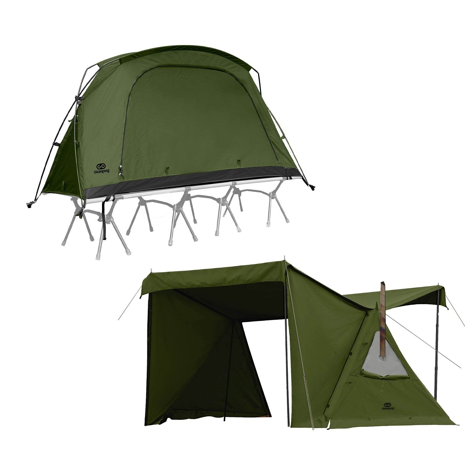 GOGlamping SKY EYE CT 自立式 コットテント TC & フライシート[テント