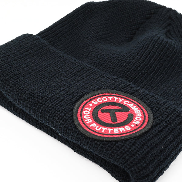 スコッティキャメロン サークル T パッチ ニットキャップ ブラック