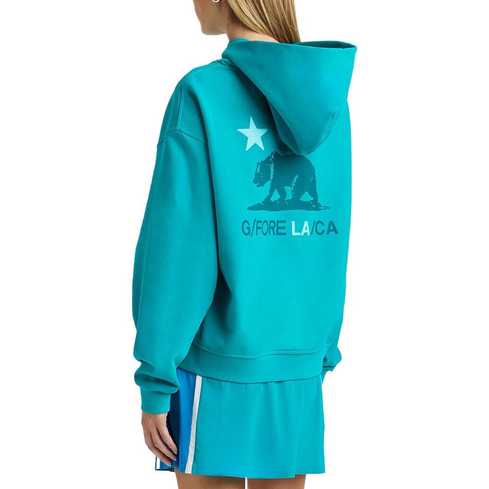 Gfore LA Oversized French Terry Golf Hoodie Emerald - SP24 Women