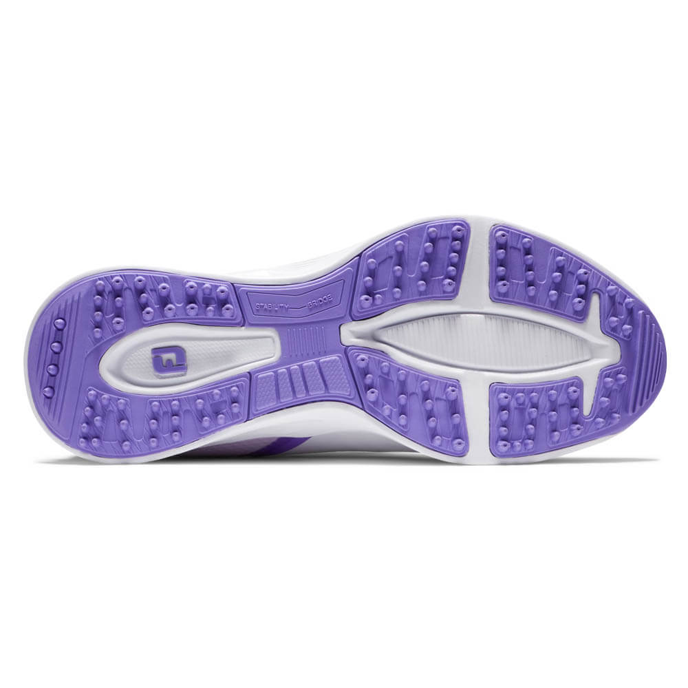 FootJoy Fuel Spikeless Golf Shoes White/Purple - 24 Girls – Golfio