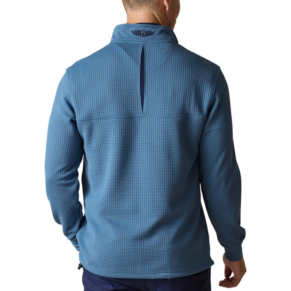 Straight Down Optic Quarter Zip Golf Pullover Petrol - SP25 Men