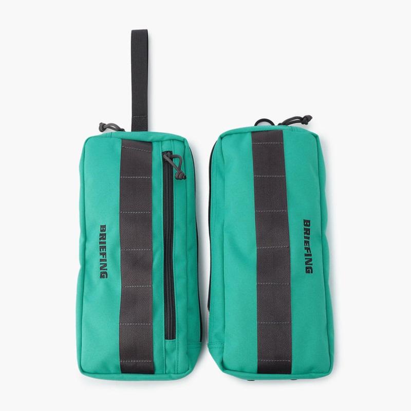 BRIEFING】SEPARATE SHOES CASE ECO CANVAS CR MINT BLUE