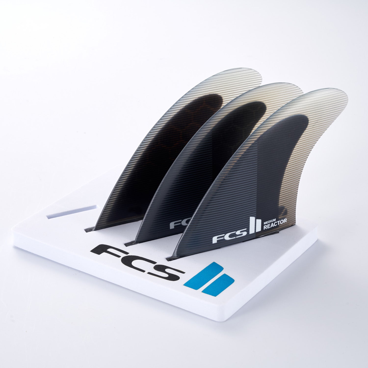 FCS - FCS II Reactor PC Charcoal/Black Tri Fin Set – GONG Galaxy