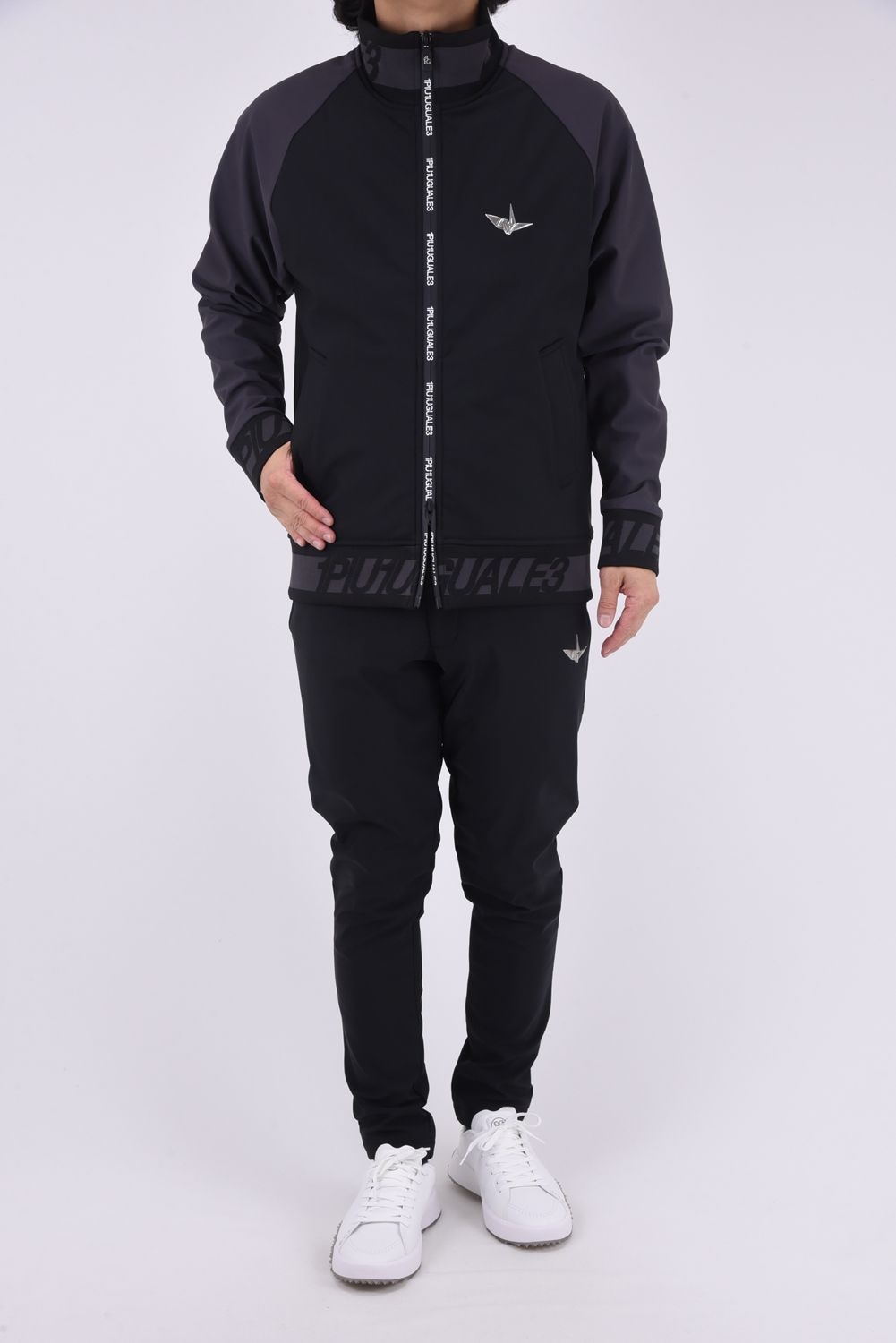 1PIU1UGUALE3 GOLF - 113 GOLF TRACK JACKET/ バイカラー ブランドロゴ