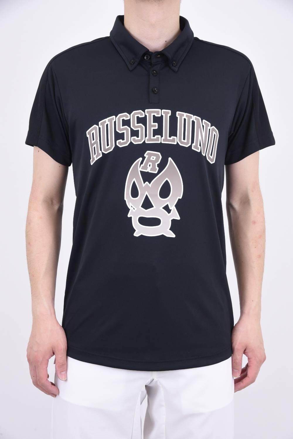 RUSSELUNO - COLLEGE POLO / グラデーションカラー カレッジプリント