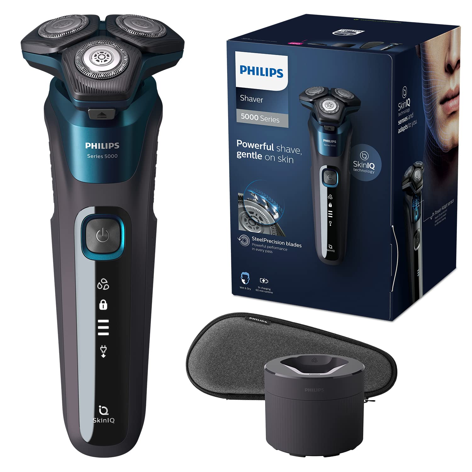Philips Shaver Series 5000 S5579/50 - Wet & Dry Razor with Skiniq