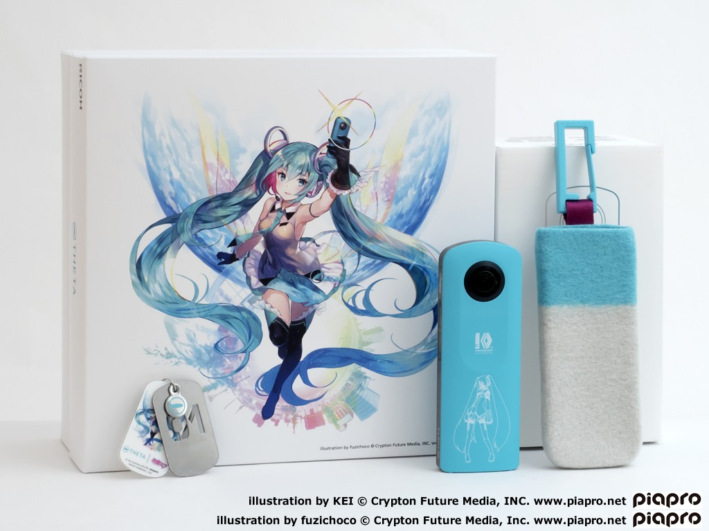 360度画像に3Dモデルの「初音ミク」が合成できる「RICOH THETA SC Type